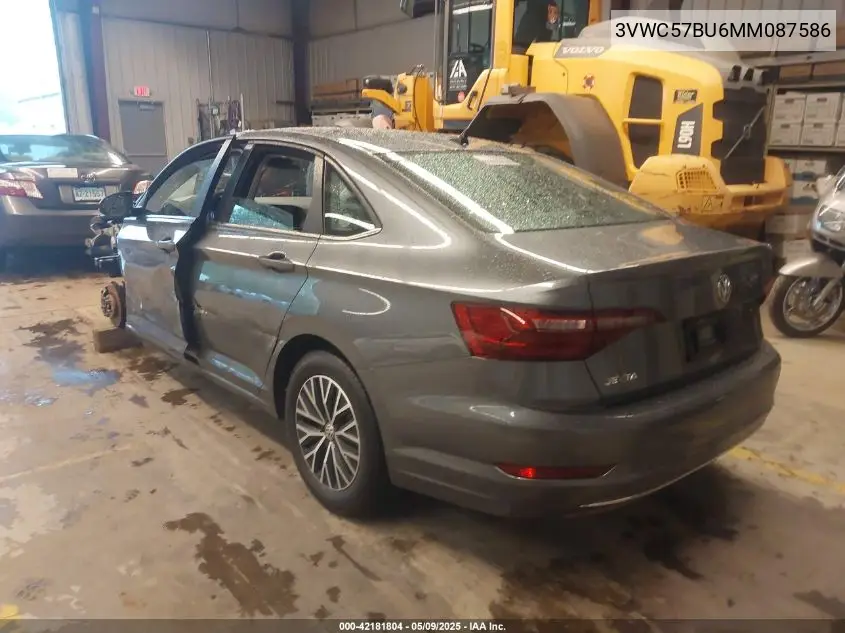 2021 Volkswagen Jetta 1.4T R-Line/1.4T S/1.4T Se VIN: 3VWC57BU6MM087586 Lot: 42181804