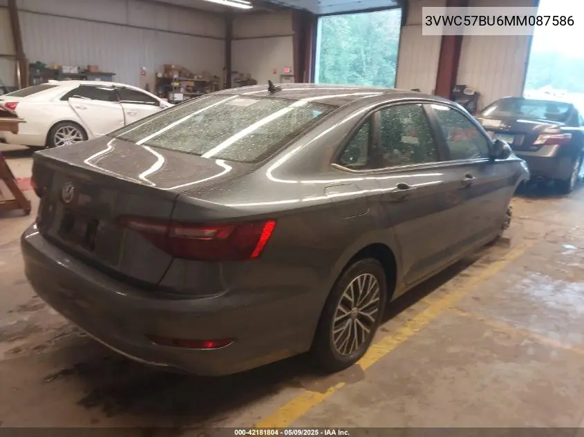 2021 Volkswagen Jetta 1.4T R-Line/1.4T S/1.4T Se VIN: 3VWC57BU6MM087586 Lot: 42181804