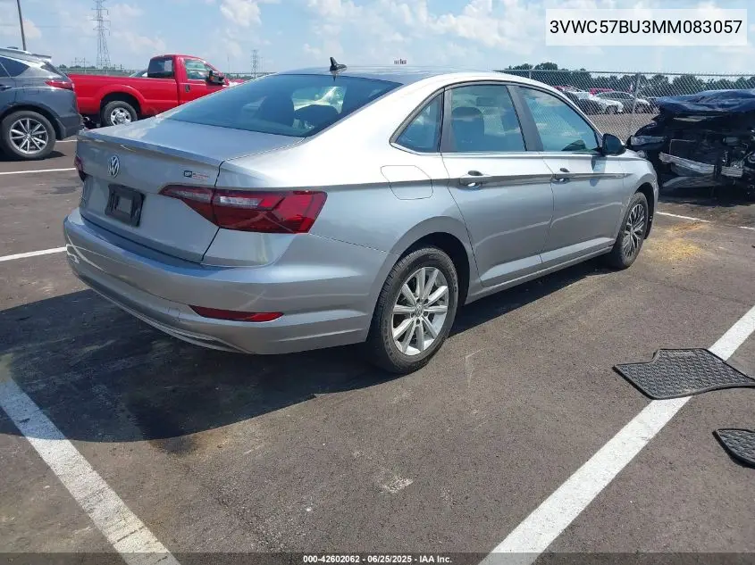 2021 Volkswagen Jetta 1.4T R-Line/1.4T S/1.4T Se VIN: 3VWC57BU3MM083057 Lot: 42602062