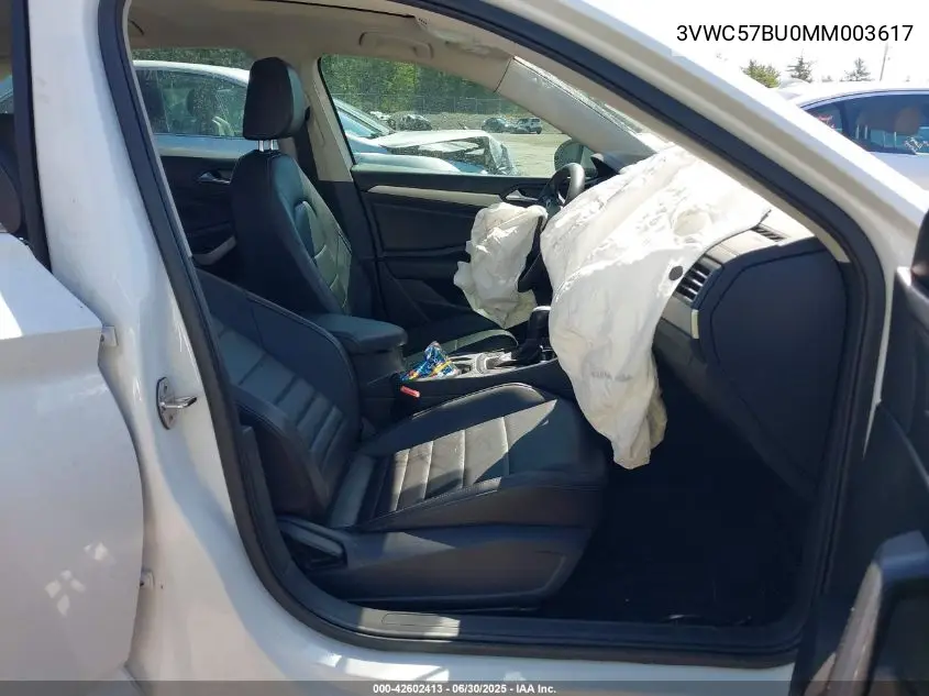 2021 Volkswagen Jetta 1.4T R-Line/1.4T S/1.4T Se VIN: 3VWC57BU0MM003617 Lot: 42602413