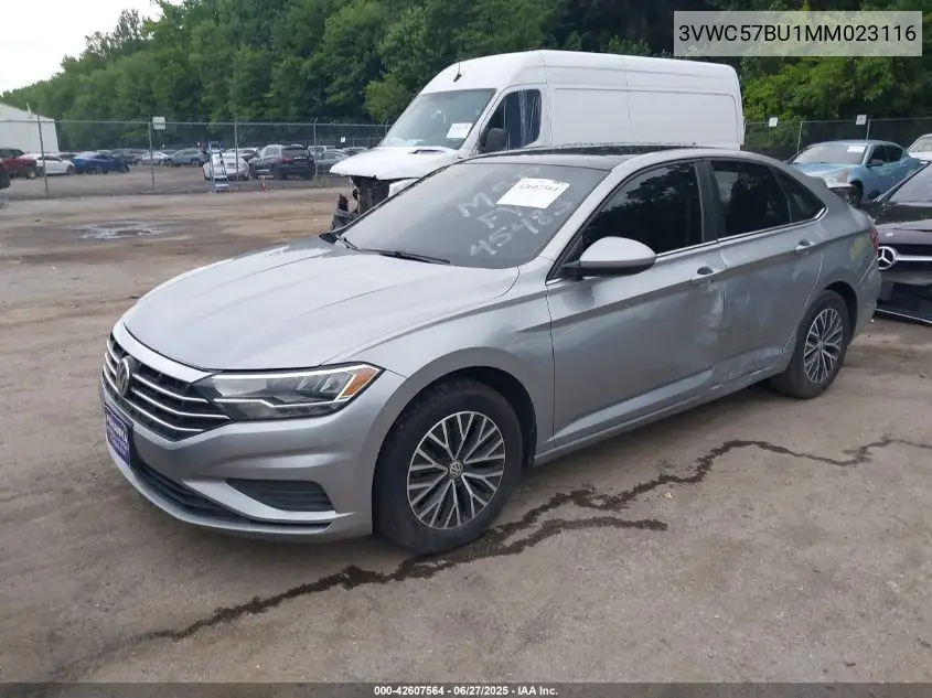 2021 Volkswagen Jetta 1.4T R-Line/1.4T S/1.4T Se VIN: 3VWC57BU1MM023116 Lot: 42607564