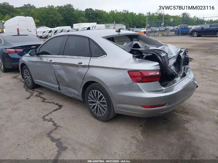 2021 Volkswagen Jetta 1.4T R-Line/1.4T S/1.4T Se VIN: 3VWC57BU1MM023116 Lot: 42607564