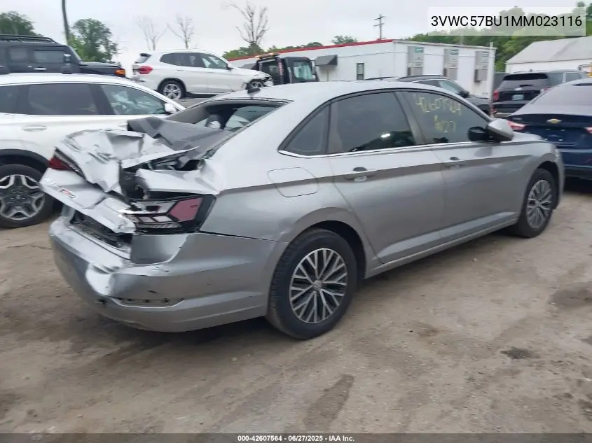 2021 Volkswagen Jetta 1.4T R-Line/1.4T S/1.4T Se VIN: 3VWC57BU1MM023116 Lot: 42607564