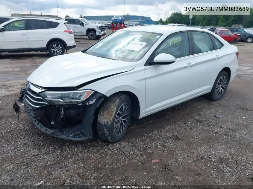 2021 Volkswagen Jetta 1.4T R-Line/1.4T S/1.4T Se VIN: 3VWC57BU7MM083689 Lot: 42611782