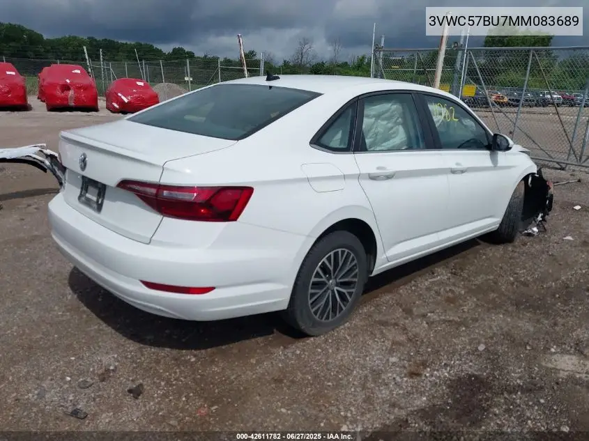 2021 Volkswagen Jetta 1.4T R-Line/1.4T S/1.4T Se VIN: 3VWC57BU7MM083689 Lot: 42611782