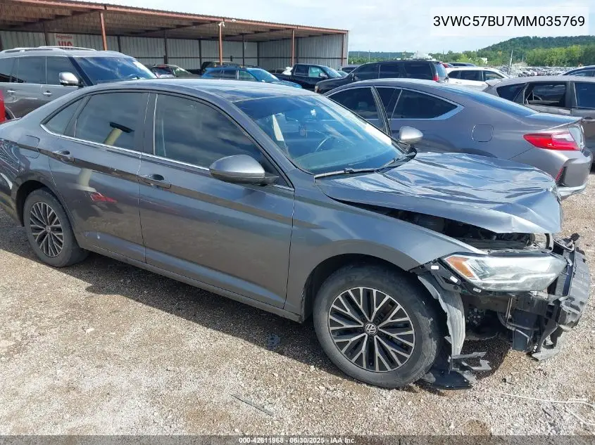 2021 Volkswagen Jetta 1.4T R-Line/1.4T S/1.4T Se VIN: 3VWC57BU7MM035769 Lot: 42611968