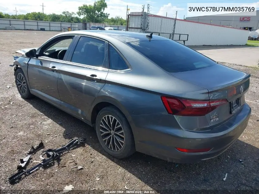 2021 Volkswagen Jetta 1.4T R-Line/1.4T S/1.4T Se VIN: 3VWC57BU7MM035769 Lot: 42611968