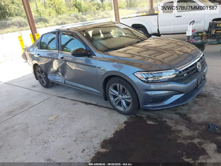 2021 Volkswagen Jetta 1.4T R-Line/1.4T S/1.4T Se VIN: 3VWC57BU7MM001587 Lot: 42626242