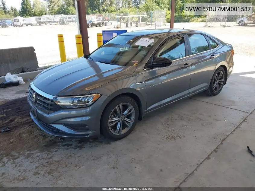 2021 Volkswagen Jetta 1.4T R-Line/1.4T S/1.4T Se VIN: 3VWC57BU7MM001587 Lot: 42626242