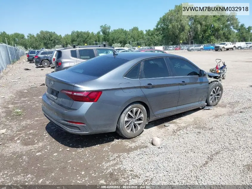 2022 Volkswagen Jetta 1.5T S VIN: 3VWCM7BUXNM032918 Lot: 42592052