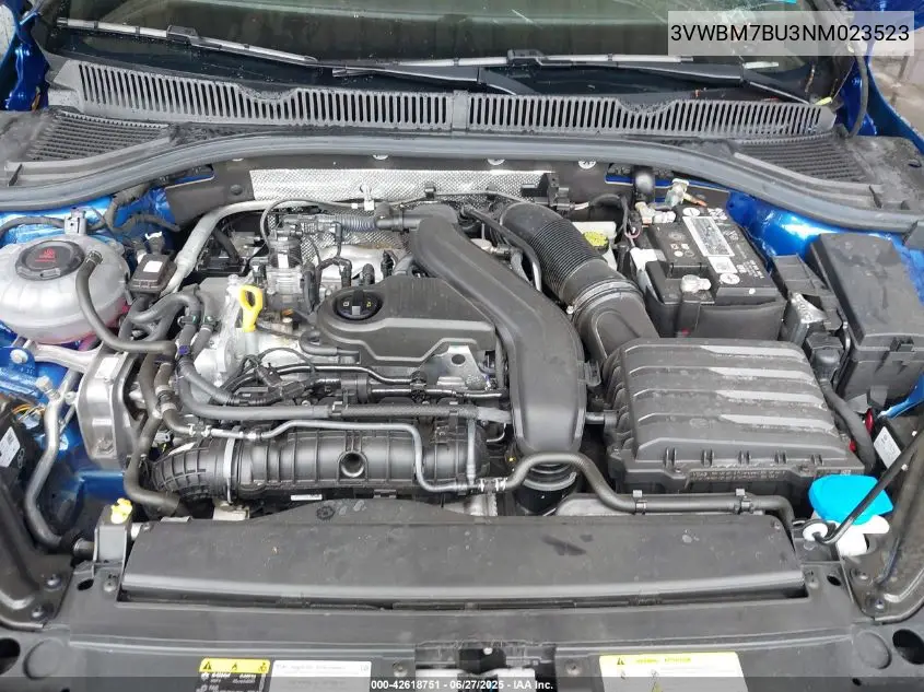 2022 Volkswagen Jetta 1.5T Sport VIN: 3VWBM7BU3NM023523 Lot: 42618751