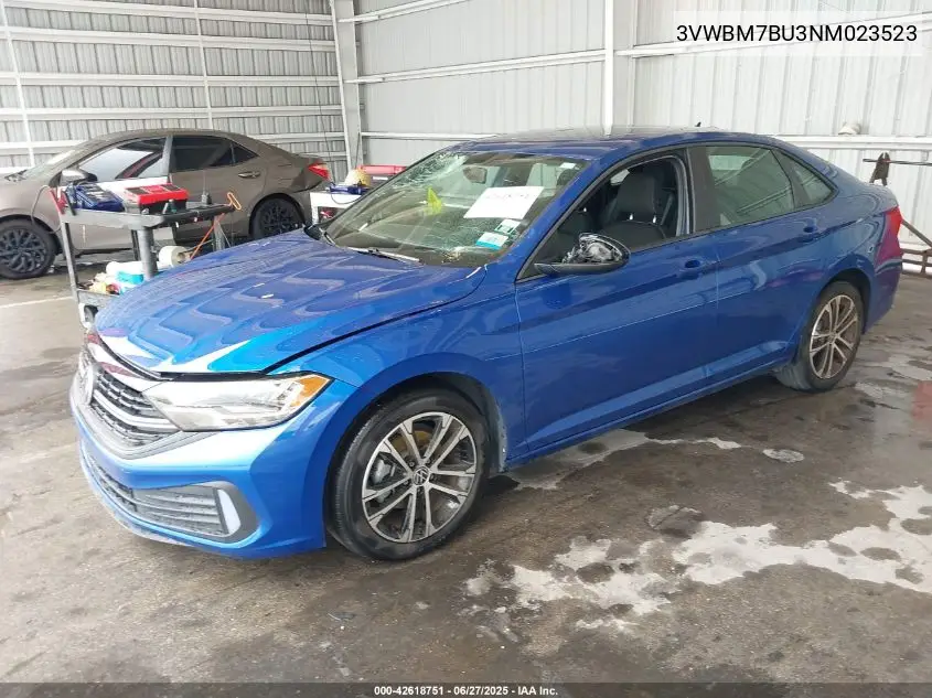 2022 Volkswagen Jetta 1.5T Sport VIN: 3VWBM7BU3NM023523 Lot: 42618751
