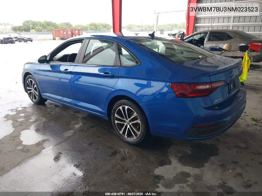 2022 Volkswagen Jetta 1.5T Sport VIN: 3VWBM7BU3NM023523 Lot: 42618751