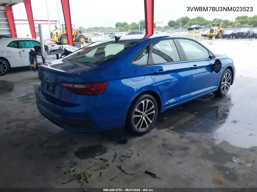 2022 Volkswagen Jetta 1.5T Sport VIN: 3VWBM7BU3NM023523 Lot: 42618751