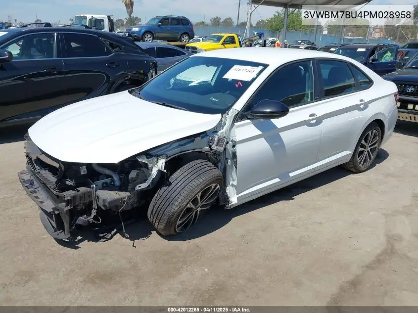 2023 Volkswagen Jetta 1.5T Sport VIN: 3VWBM7BU4PM028958 Lot: 42012265