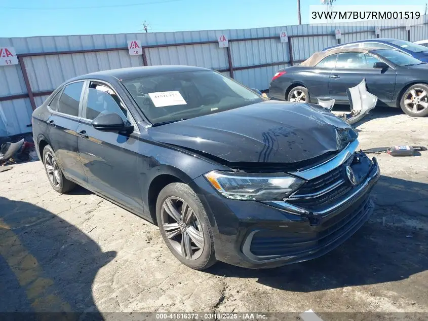 2024 Volkswagen Jetta 1.5T Se VIN: 3VW7M7BU7RM001519 Lot: 41816372