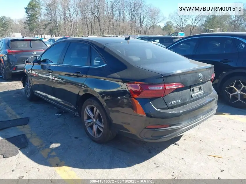 2024 Volkswagen Jetta 1.5T Se VIN: 3VW7M7BU7RM001519 Lot: 41816372