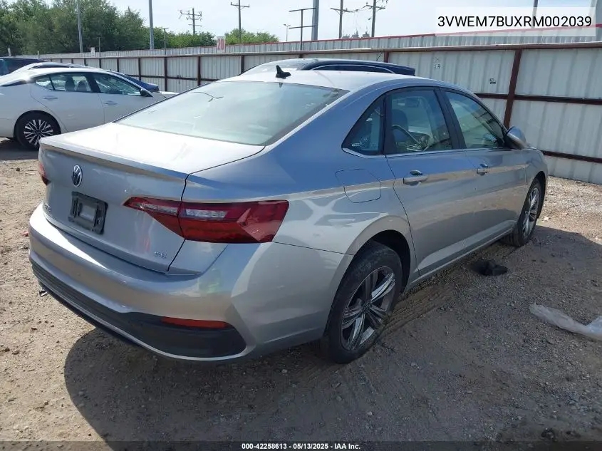 2024 Volkswagen Jetta 1.5T Se VIN: 3VWEM7BUXRM002039 Lot: 42258613