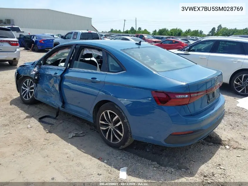 2025 Volkswagen Jetta 1.5T Se VIN: 3VWEX7BU5SM028769 Lot: 42256601