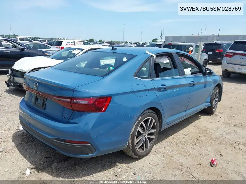 2025 Volkswagen Jetta 1.5T Se VIN: 3VWEX7BU5SM028769 Lot: 42256601