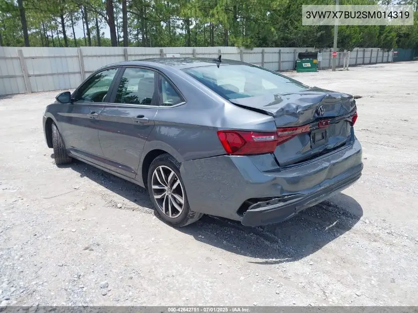 3vw7x7bu2sm014319 3VW7X7BU2SM014319 2025 Volkswagen Jetta 1.5T Se