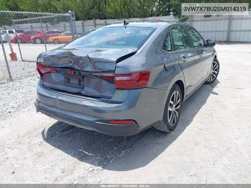 3vw7x7bu2sm014319 3VW7X7BU2SM014319 2025 Volkswagen Jetta 1.5T Se