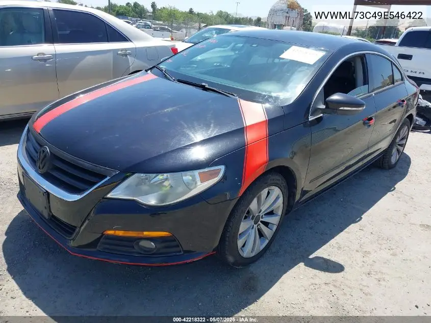 2009 Volkswagen Cc Sport VIN: WVWML73C49E546422 Lot: 42218322