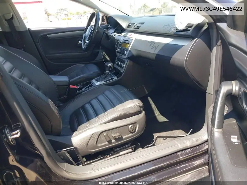 2009 Volkswagen Cc Sport VIN: WVWML73C49E546422 Lot: 42218322