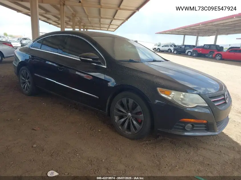 2009 Volkswagen Cc Sport VIN: WVWML73C09E547924 Lot: 42219974