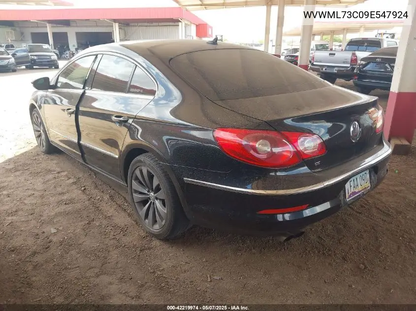 2009 Volkswagen Cc Sport VIN: WVWML73C09E547924 Lot: 42219974