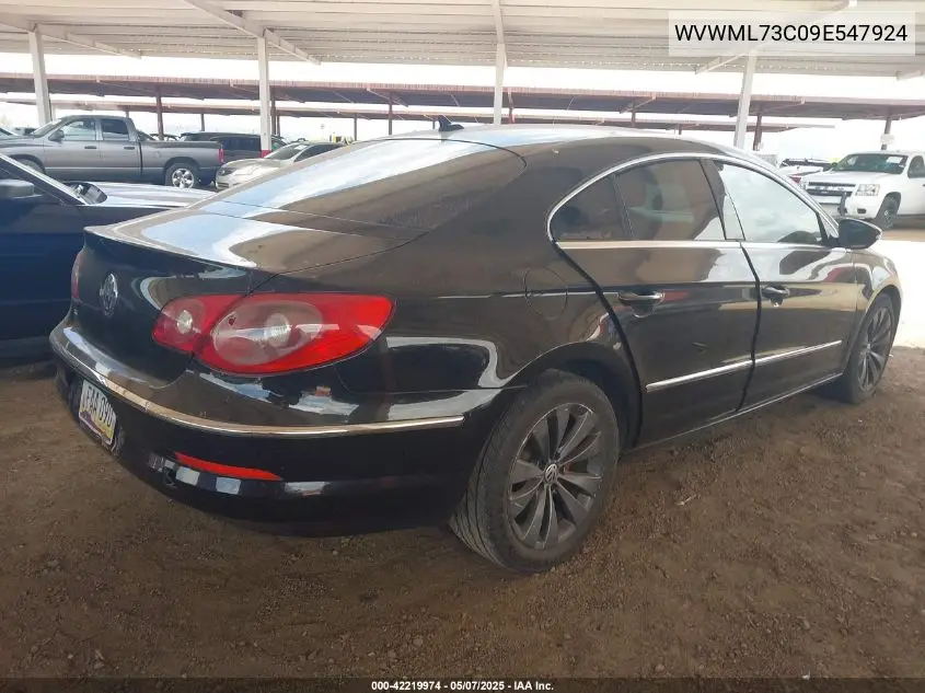2009 Volkswagen Cc Sport VIN: WVWML73C09E547924 Lot: 42219974