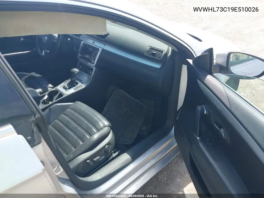 2009 Volkswagen Cc Luxury VIN: WVWHL73C19E510026 Lot: 42541593