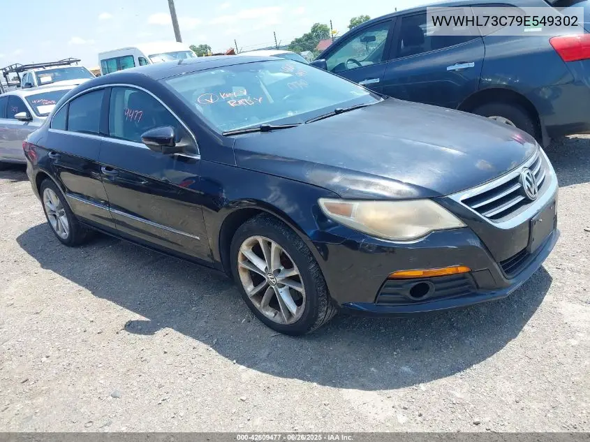 2009 Volkswagen Cc Luxury VIN: WVWHL73C79E549302 Lot: 42609477