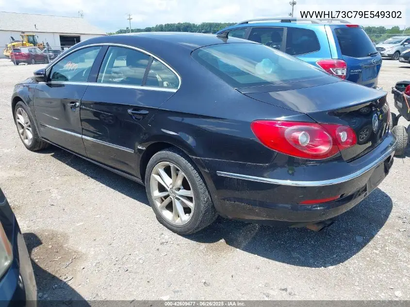 2009 Volkswagen Cc Luxury VIN: WVWHL73C79E549302 Lot: 42609477