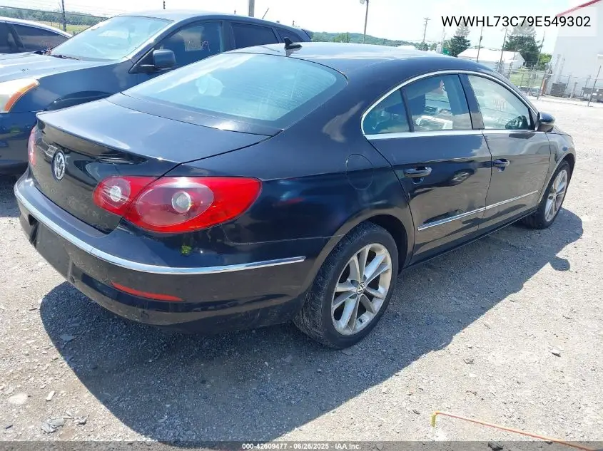 2009 Volkswagen Cc Luxury VIN: WVWHL73C79E549302 Lot: 42609477