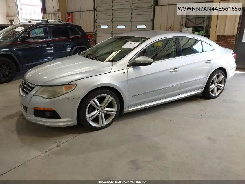 2010 Volkswagen Cc Sport VIN: WVWNN7AN4AE561686 Lot: 42614286