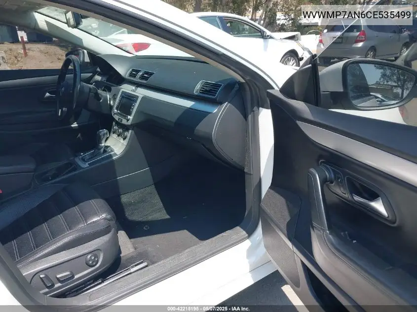 2012 Volkswagen Cc Sport VIN: WVWMP7AN6CE535499 Lot: 42215195