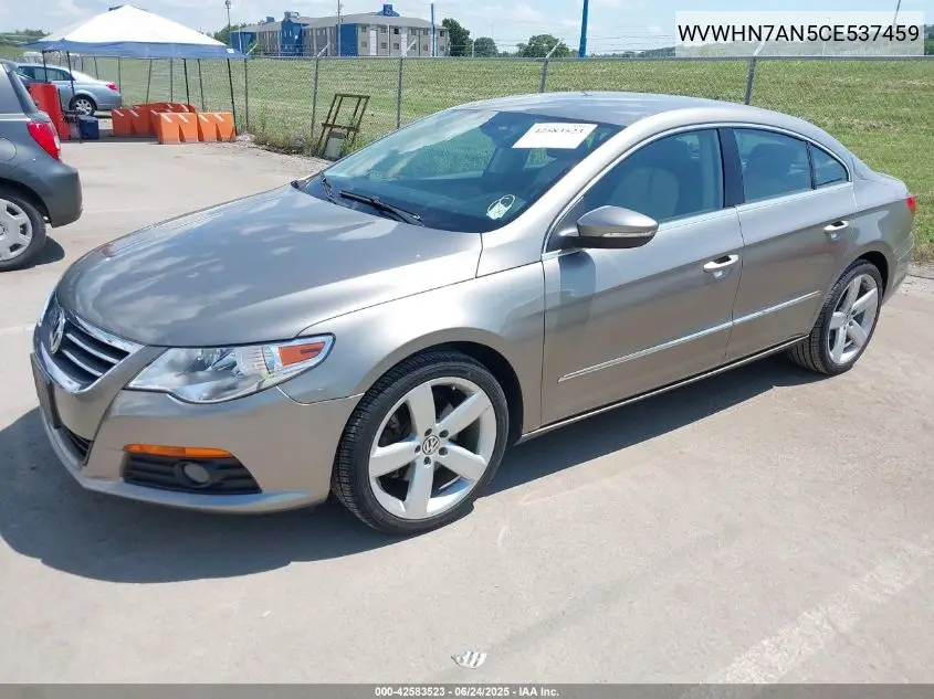 2012 Volkswagen Cc Lux VIN: WVWHN7AN5CE537459 Lot: 42583523