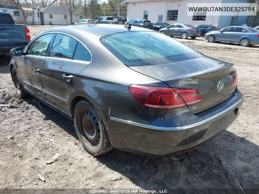2013 Volkswagen Cc Highline V6 VIN: WVWGU7AN3DE525794 Lot: 12288482