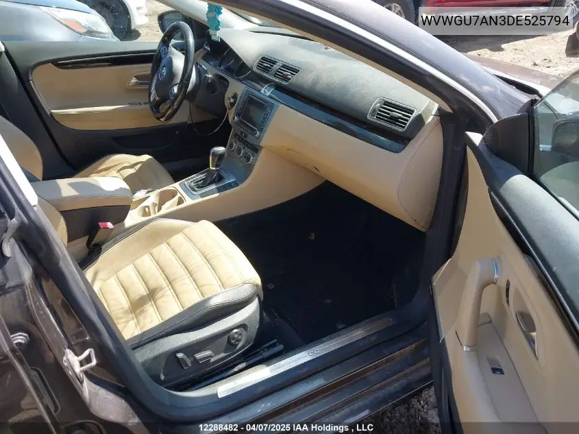 2013 Volkswagen Cc Highline V6 VIN: WVWGU7AN3DE525794 Lot: 12288482