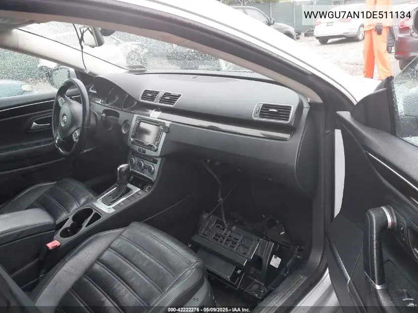 2013 Volkswagen Cc 3.6L Vr6 Executive VIN: WVWGU7AN1DE511134 Lot: 42222276