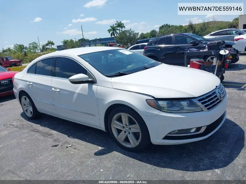 2013 Volkswagen Cc 2.0T Sport VIN: WVWBN7AN7DE559146 Lot: 42229896