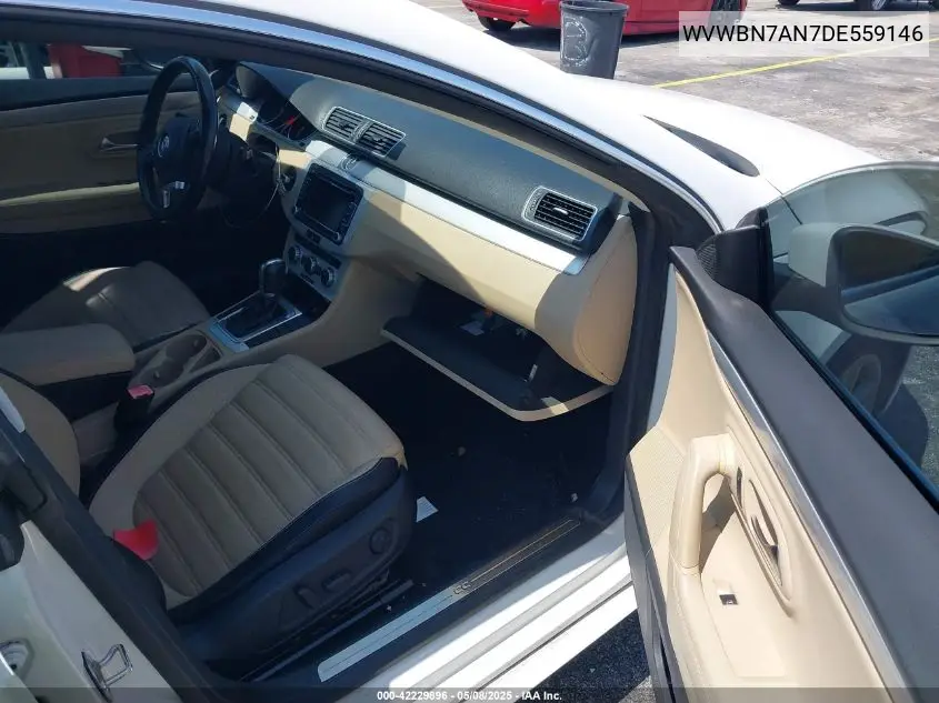 2013 Volkswagen Cc 2.0T Sport VIN: WVWBN7AN7DE559146 Lot: 42229896