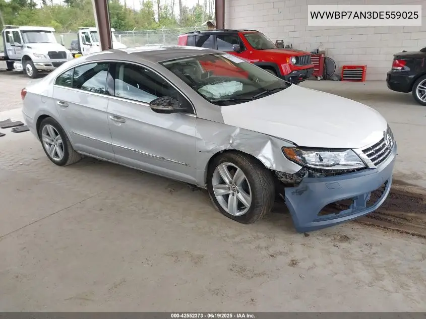 2013 Volkswagen Cc 2.0T Sport VIN: WVWBP7AN3DE559025 Lot: 42552373