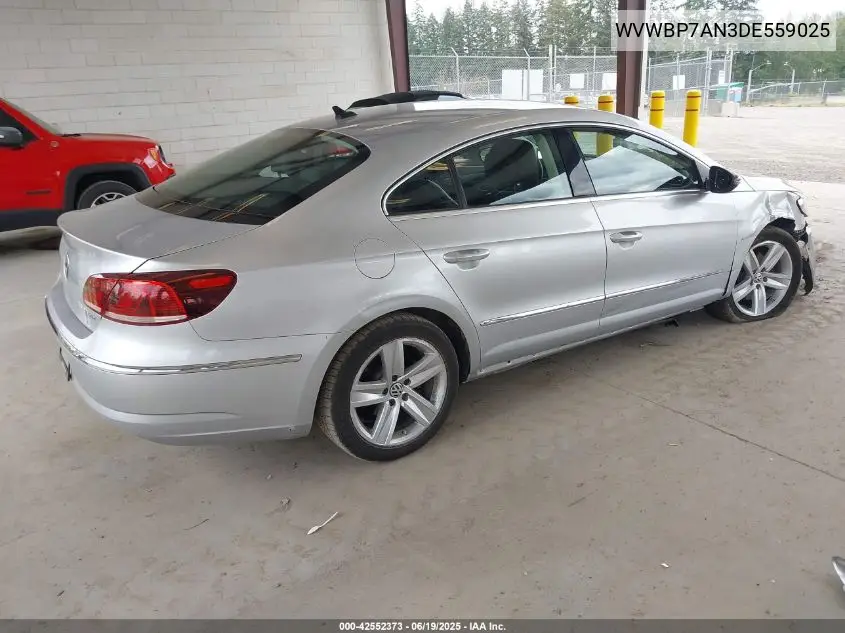 2013 Volkswagen Cc 2.0T Sport VIN: WVWBP7AN3DE559025 Lot: 42552373