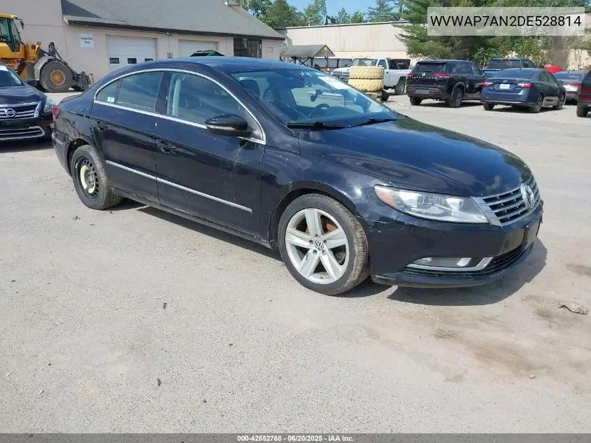 2013 Volkswagen Cc 2.0T Sport VIN: WVWAP7AN2DE528814 Lot: 42552768