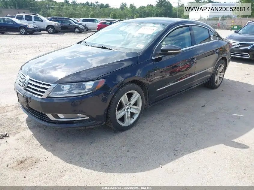 2013 Volkswagen Cc 2.0T Sport VIN: WVWAP7AN2DE528814 Lot: 42552768