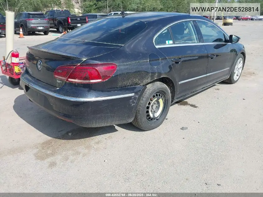 2013 Volkswagen Cc 2.0T Sport VIN: WVWAP7AN2DE528814 Lot: 42552768