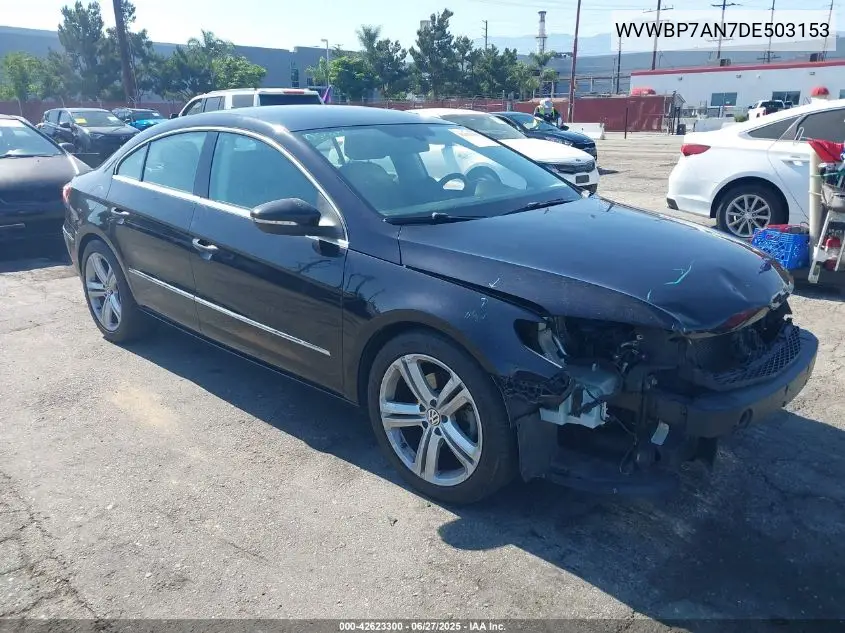 2013 Volkswagen Cc 2.0T Sport Plus VIN: WVWBP7AN7DE503153 Lot: 42623300