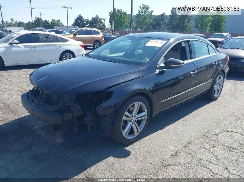 2013 Volkswagen Cc 2.0T Sport Plus VIN: WVWBP7AN7DE503153 Lot: 42623300